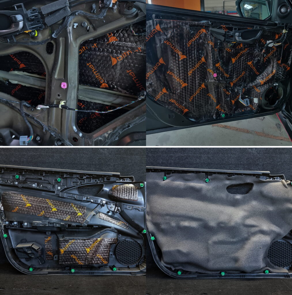 wygłuszenie drzwi samochodowych